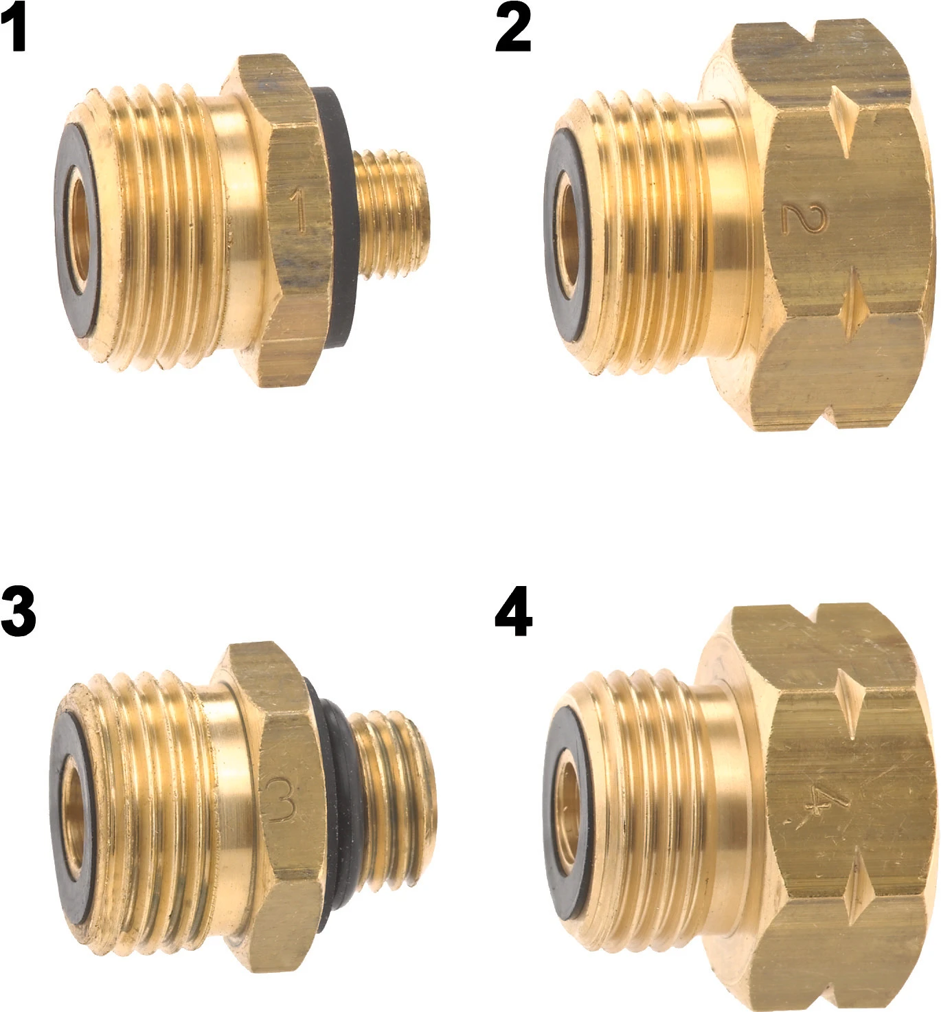 GOK Euro-Set Entnahme-Stutzen Nr.1-Nr.4 3 GOK Euro-Set Entnahme-Stutzen Nr.1-Nr.4
