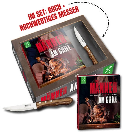 Oliver Sievers: Männer Am Grill - Set Mit Buch & Steakmesser 3 Oliver Sievers: Männer Am Grill - Set Mit Buch & Steakmesser