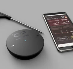 Big Green Egg CookPerfect Comfort Bluetooth Grillthermometer - Black Edition -GrillWerk Verkäufe Big Green Egg Cook Perfect Black Edition App Steuerung