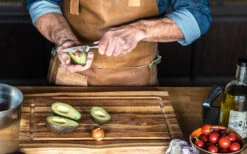 Big Green Egg Messerset -GrillWerk Verkäufe Big Green Egg Gemuesemesser Avocado