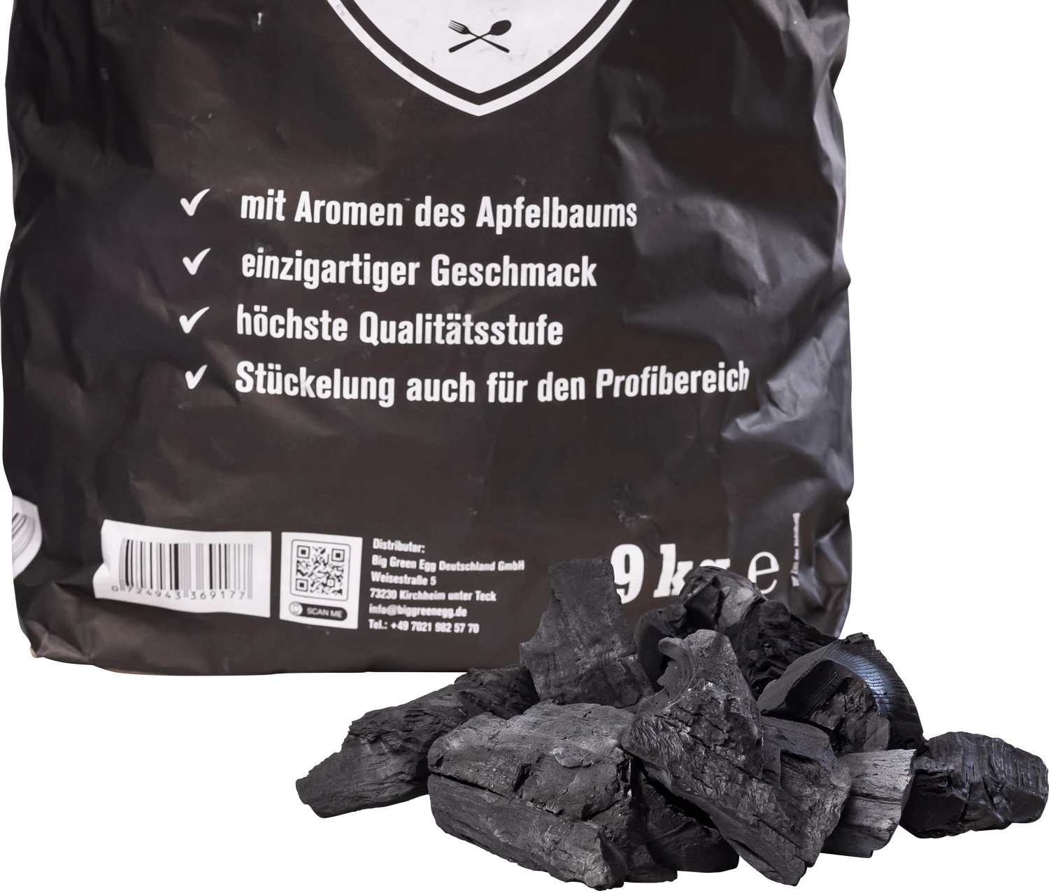 Big Green Egg Holzkohle Wildfire 9 Kg - Apfelbaum 3 Big Green Egg Holzkohle Wildfire 9 Kg - Apfelbaum