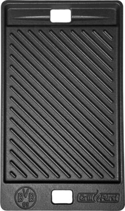 Gusseisen Grillplatte / Gussplatte Für Grillfürst Gasgrills Ab G210 41,5 X 24 Cm - Borussia Dortmund Edition -GrillWerk Verkäufe Borussia Dortmund BVB Grillplatte Gussplatte geriffelt