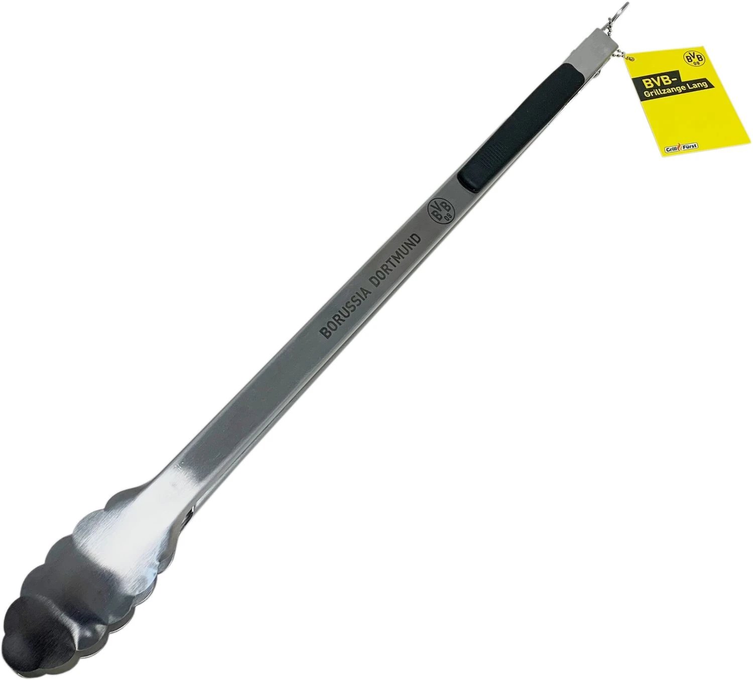 Grillfürst Edelstahl Grillzange 54 Cm - Borussia Dortmund Edition 3 Grillfürst Edelstahl Grillzange 54 Cm - Borussia Dortmund Edition
