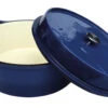 Grillfürst Emaillierter Dutch Oven Ohne Füsse DO12 - Blau -GrillWerk Verkäufe Dutch Oven ohne Fuesse DO 12 blau offen