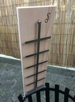 Flammlachsbrett Buche 140mm Schraub-Variante Mit 11mm Nut -GrillWerk Verkäufe Flammlachsbrett 140mm Schraub