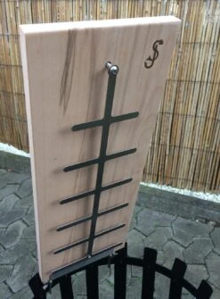Flammlachsbrett Buche 190mm Schraub-Variante Mit 11mm Nut -GrillWerk Verkäufe Flammlachsbrett 190mm Schraub