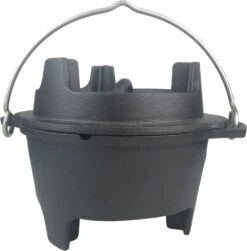 Grillfürst Dutch Oven Set BBQ Edition DO2 - X-DEAL Inkl. Tragetasche / Aufbewahrungstasche, Gusseisen Pflege Und Deckelheber -GrillWerk Verkäufe Grilfuerst DO2 Dutch Oven BBQ Edition Deckel Seite