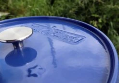 Grillfürst Emaillierter Dutch Oven Ohne Füsse DO12 - Blau -GrillWerk Verkäufe Grillfuerst Dutch Oven DO12 mit blauer Emaillierung