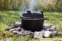 Grillfürst Dutch Oven BBQ Edition DO28 - XXL Dutch Oven 24 Grillfürst Dutch Oven BBQ Edition DO28 - XXL Dutch Oven -GrillWerk Verkäufe Grillfuerst Dutch Oven DO28 BBQ Edition im Feuer