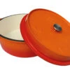 Grillfürst Emaillierter Dutch Oven Ohne Füsse DO12 - Orange -GrillWerk Verkäufe Grillfuerst Dutch Oven ohne Fuesse DO12 orange offen