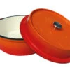 Grillfürst Emaillierter Dutch Oven Ohne Füsse DO4 - Orange -GrillWerk Verkäufe Grillfuerst Dutch Oven ohne Fuesse DO4 orange offen