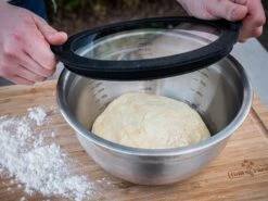 Grillfürst BBQ 3er Edelstahlschüssel Set Mit Glasdeckel -GrillWerk Verkäufe Grillfuerst Edelstahlschuessel Teig gaehren lassen