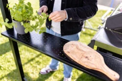 Grillfürst Premium Grillpavillon Aus Stahl Mit Wetterfestem Metalldach Und Ablageflächen -GrillWerk Verkäufe Grillfuerst Grillpavillon Ablage