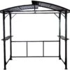 Grillfürst Premium Grillpavillon Aus Stahl Mit Wetterfestem Metalldach Und Ablageflächen -GrillWerk Verkäufe Grillfuerst Grillpavillon wetterfest mit Stahldach