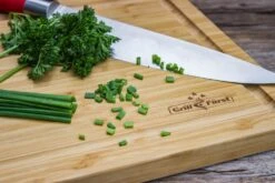 Grillfürst Schneidebrett Set, 2 Kleine Schneidebretter 39 X 26cm, 1 Großes Schneidebrett 50 X 30cm -GrillWerk Verkäufe Grillfuerst Schneidebrett klein Lauch
