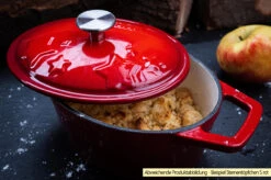 Grillfürst Dutch Oven Sternentöpfchen / Gusseisen Bräter - Emailliert - S - Orange -GrillWerk Verkäufe Grillfuerst Sternentoepfchen S Gusseisen emailliert Beispiel 2