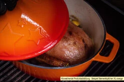 Grillfürst Dutch Oven Sternentöpfchen / Gusseisen Bräter - Emailliert - XL - Lila -GrillWerk Verkäufe Grillfuerst Sternentoepfchen XL Beispiel