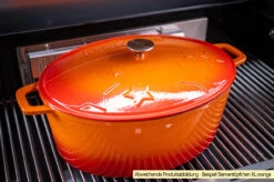 Grillfürst Dutch Oven Sternentöpfchen / Gusseisen Bräter - Emailliert - XL - Blau -GrillWerk Verkäufe Grillfuerst Sternentoepfchen XL Gusseisenbraeter Beispiel 1
