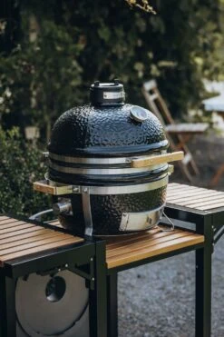 Monolith Trolley Inkl. Seitentische - ICON / Junior -GrillWerk Verkäufe Monolith Trolley Icon Seitenablagen