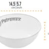 Petromax Emaille Schalen / 600 Ml / Weiß, 2 Stück -GrillWerk Verkäufe Petromax Emaille Schale 600ml weiss Abmessungen