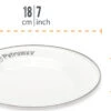 Petromax Emaille Teller / Ø18 Cm / Weiß, 2 Stück -GrillWerk Verkäufe Petromax Emaille Teller 18cm weiss Abmessungen