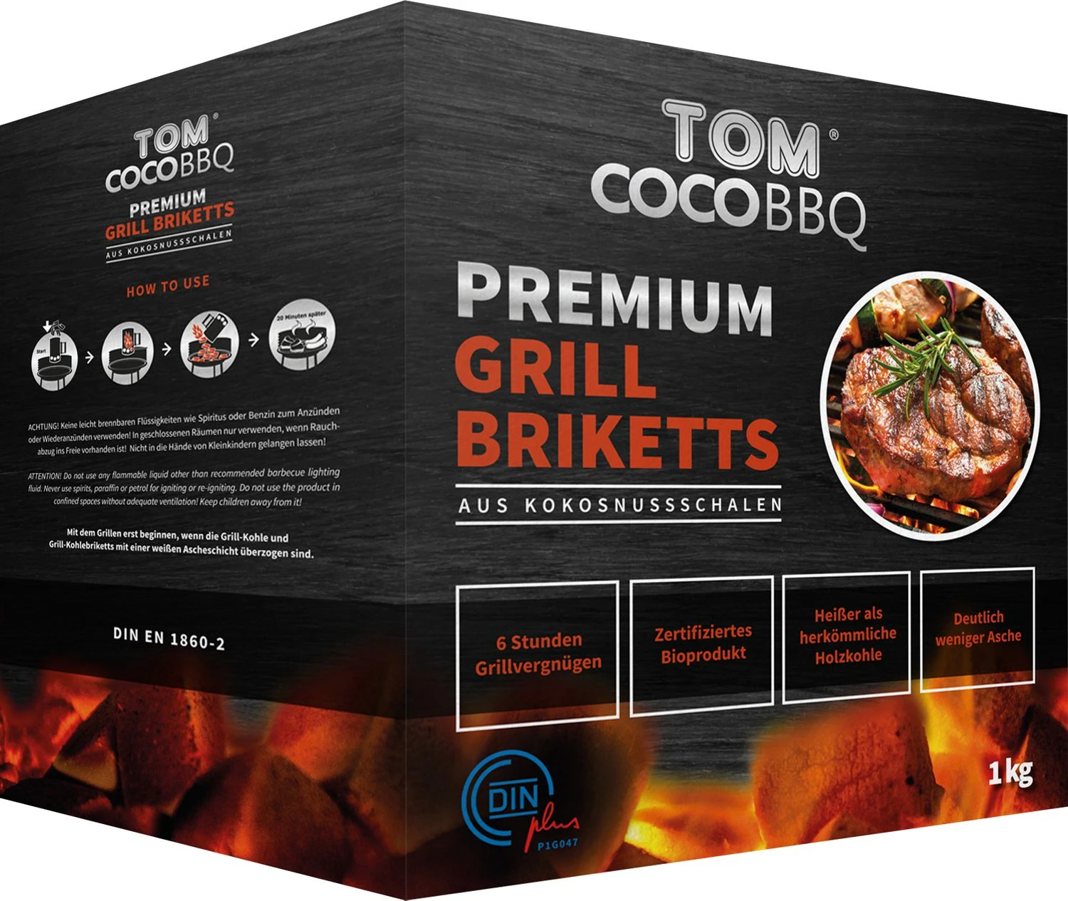 TOM Cococha Rot BBQ Grillbriketts 4kg - 4,0 X 3,0 X 2,5 Cm 3 TOM Cococha Rot BBQ Grillbriketts 4kg - 4,0 X 3,0 X 2,5 Cm