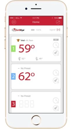 GrillEye Smart Bluetooth Grillthermometer (Grill Eye) -GrillWerk Verkäufe grilleye app temperatur