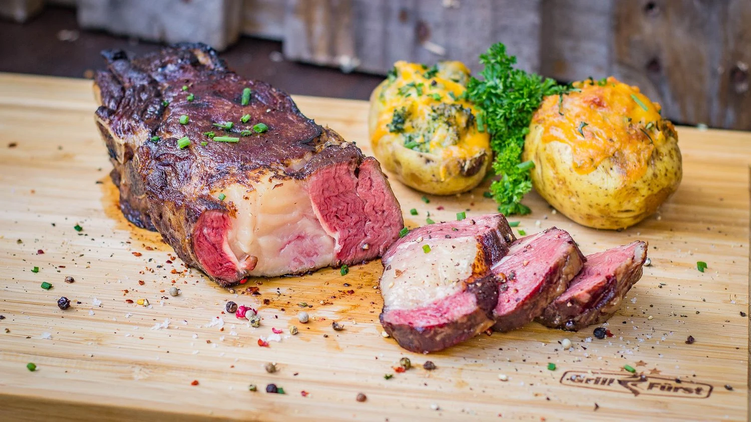 Grillfürst Schneidebrett Klein 39 X 26 Cm Bambus 4 Grillfürst Schneidebrett Klein 39 X 26 Cm Bambus – Bild 2