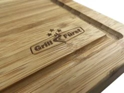 Grillfürst Schneidebrett Set, 2 Kleine Schneidebretter 39 X 26cm, 1 Großes Schneidebrett 50 X 30cm -GrillWerk Verkäufe grillfuerst schneidebrett gross logo