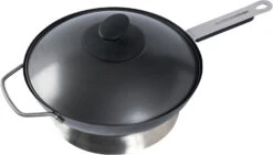 Outdoorchef Wok Carbonstahl Mit Deckel + Wokring