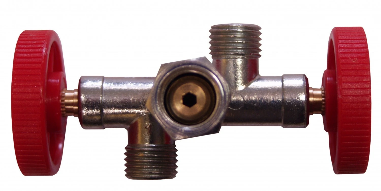 TGO Doppelventil Für 2 Geräte Betrieb, Flasche, 1/4“L 3 TGO Doppelventil Für 2 Geräte Betrieb, Flasche, 1/4“L